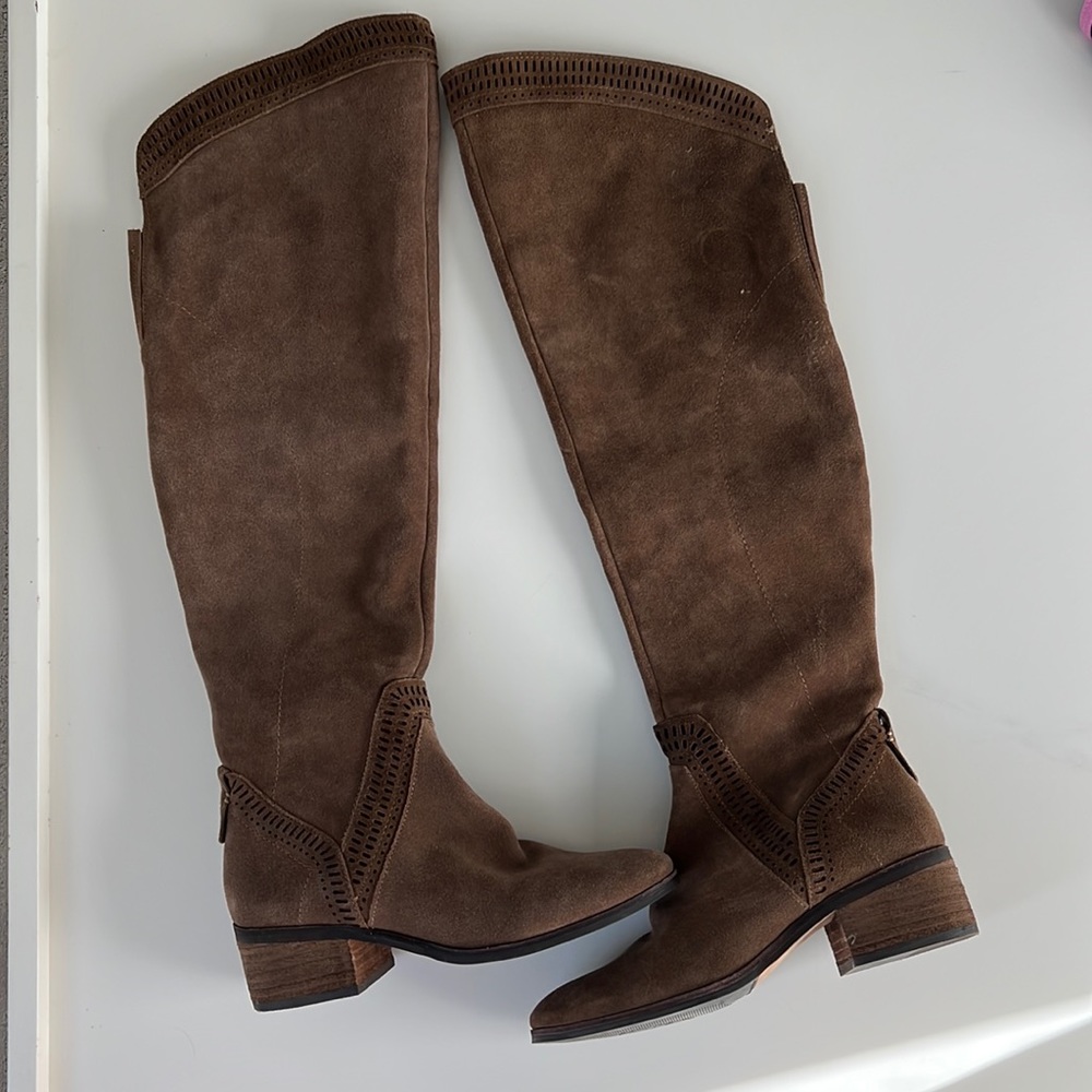 Vince Camuto. suede over knee boots .  size 8m/38 . Worn 3 times.
